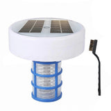 Solar Pool Ionizer, Copper Pool Ionizer Floater Auto Switching of Multi-Colored LED Night Light, Floating Pool Cleaner