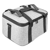 (S) Portable Camera Bag Storage Holder Case for Photography Lighting Equipment Double Zippers Closure with Internal Dividers  S