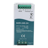 SDR-240-24 Switching Power Supply with PFC Function 150% Load Capability DIN-Rail Switching Power Supply