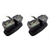 2X Motorcycle Gauges Cluster Speedometer Tachometer for DT125 DT125R Speedometer DT 125 125R