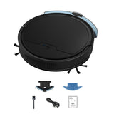 (Black) Carpet Sweeping Robot Household Mini Sweeping Dragging Suction All-in-One Machine Intelligent Sweeping Robot Low Noise  Black