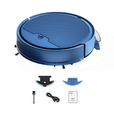 (Blue) Carpet Sweeping Robot Household Mini Sweeping Dragging Suction All-in-One Machine Intelligent Sweeping Robot Low Noise  Blue