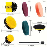 4/13pcs Disc Brush, Electric Drill Brush, Cleaning Brush, Polishing and Polishing Set Cleaning Supplies