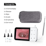4.5 Inch LCD Digital Otoscope 3.9mm 1080P Ear Scope Camera with 6 Lights Ear Wax Removal Tool for Kids Adults With Carring Bag