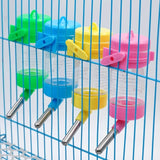 4 Color Plastic Hamster Drinker Water Bottle Dispenser Feeder Hanging Pet Guinea Pig Squirrel Rabbit Drinking Head Pipe Fountain