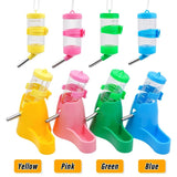 4 Color Plastic Hamster Drinker Water Bottle Dispenser Feeder Hanging Pet Guinea Pig Squirrel Rabbit Drinking Head Pipe Fountain