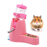 4 Color Plastic Hamster Drinker Water Bottle Dispenser Feeder Hanging Pet Guinea Pig Squirrel Rabbit Drinking Head Pipe Fountain