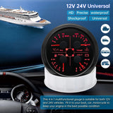 4 In 1 Multifunction Gauge 85MM Fuel Pressure Measurement Oil Pressure Gauge Fuel Level Water Temp Meter Voltmeter with Alarm