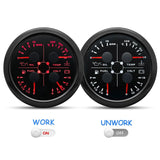 4 In 1 Multifunction Gauge 85MM Fuel Pressure Measurement Oil Pressure Gauge Fuel Level Water Temp Meter Voltmeter with Alarm