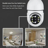 4 Million Intelligent High-Definition Binocular Light Bulb Machine 360 Degree 10x Zoom Mobile Remote Wireless WIFI Camera