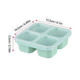 4 Pack Snack Containers With 4 Compartment Bento Lunch Box Food Storage Containers For School Work Travel Nuts Candies