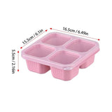 4 Pack Snack Containers With 4 Compartment Bento Lunch Box Food Storage Containers For School Work Travel Nuts Candies