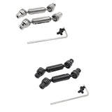 For WPL 1/10 C74 1/16 RC Car Parts Accessories Metal Upgrade Front & Rear Drive Shafts