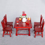 1/12 Scale Handcraft Wood Extendable Folding Table Desk Furniture For Dollhouse Living Room Ornament Accessory