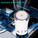 1pc Car Negative Ion Air Purifier Air Deodorizer Small Office Home Odor Removal Deodorant Machine Negative Ion Purifier Car Air