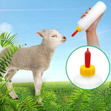400ml Lamb Puppy Milking Bottle Nipple Drinker Plastic Piglet Sheep Goat Feeding Waterer Nursery Farming Veterinary