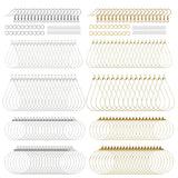 400pcs Earring Making Kit Beading Hoop Earring Component Accessories Hooks Jump Rings Loop and Earring Backs for Jewelry Making