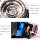 Electric less Meat Commercial Embedded Self-service Built-in Barbecue Grill BBQ Cook Griddle Home Kitchen Appliances