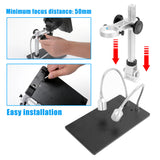 Andonstar AD407 High-Definition Digital Biological Microscope Camera 270X 1080P for Soldering with 7 Inch 3D Screen and Bracket
