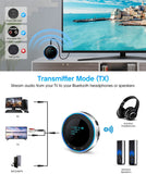 AptX Low Latency Bluetooth 5.1 Audio Transmitter Receiver OLED CSR Wireless Music Adapter Support RCA 3.5mm Aux Jack Receiver