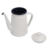 1.1L Creative Enamel Coffee Pot Portable Teapot Office Kettle Barista Milk Water Jug Pitcher For Gas Furnace Cooker