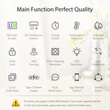 Tuya WiFi Thermostat Air Conditioner IR Temperature Humidity Infrared Controller USB Power LCD Touch Screen Google Home Alexa