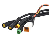 New Practical E-Bike Motor Cable 130X Throttle Rubber UART/CAN Protocol 1T4 Wire About 60g Brake Display Connector
