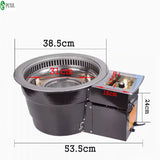 Electric less Meat Commercial Embedded Self-service Built-in Barbecue Grill BBQ Cook Griddle Home Kitchen Appliances