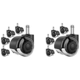 10x Office Chair Wheels,2 Inch Replacement Soft Mute Desk Caster Wheels for Work & Gaming Chair