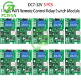 1-10PCS Tuya Smart 1CH 10A Wireless Wifi Relay Module Remote Control Light Switch Alexa Google Home
