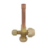 Straight pipe welded globe copper air conditioning shut off Split vae for Air condition heat pump cold storage