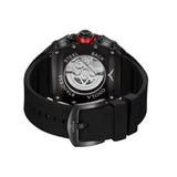 Fashion Men's Automatic Mechanical Watch ONOLA Unique Luxury Diamond Inlaid Design Waterproof Silicone Tape Watch Men Clock
