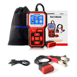 KW681 Car&Motrocycle Battery Tester & OBDII Diagnostic Scanner Tool 2 in 1