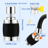 360-Degree Swivel Splash-Proof Aerator Pressurized Rotation Kitchen Filter Vegetable Washing Basin Faucet Extender