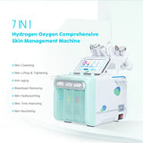 Equipment 7 in 1 Pro Hydrogen Oxygen Small Bubble Facial hine H2O2 Hydro Dermabrasion Rejuvenation Tightening Skin Care Face Spa Beauty instrument