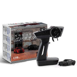 (Black) Turbo Racing 1:76 C64 Drift RC Car With Gyro Radio Full Proportional Toy RTR jks