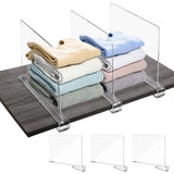 6 Pcs Shelf Dividers Vertical Closet Shelf Dividers Wardrobe Dividers Shelf Organizer