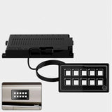 10 Gang Waterproof LED Universal Switch Panel Slim w/Control Box Car RV Marine F