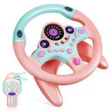 Steering Wheel Toy Kids Steering Wheel Driving Simulator Wheel Simulated Steering Wheel For Toddler Kids