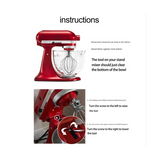 Replacement Assecories Mixer for 5-6QT Tilt-Head Stand Mixers Paddle Attachment