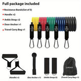 Resistance Bands Set, Exercise Bands With Door Anchor, Handles, Carry Bag, Legs Ankle Straps For Resistance Training