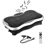 Exercise Fitness Slim Vibration Trainer Platform with Body Shaper Resistance Band. 120KG Max Bearing. HWC.