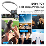 Neck Necklace Mount for GoPro 12/11/10/9/8/7 Insta360 DJI Osmo Chest Holder Phone Clip Magnetic Strap&Adapter
