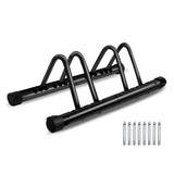 Adjustable Bike Floor Stand Parking Rack Freestanding Bike Stand Two Bike Storage Organizers for Garage Parking