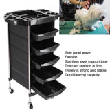 Tattoo Tool Cart 5 Layer Salon Trolley Convenient Universal Roller Widely Applicable for Eyelashes for Pet Hospitals for Homes