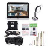 2.4G WiFi Video Doorbell for Apartment - 4.3-inch Display, Tuya APP, 1080P, 120 Degree Visible, Night Vision Peephole