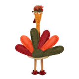 Ornaments For Fall Cute Long Fabric Turkeys with Telescng Legs Doll Personalized Holiday Party Decor
