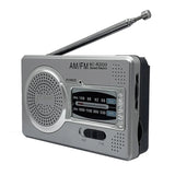 AM FM Player Dual Band HiFi Elder Battery Powered Pocket Pointer Radio 3.5mm Jack Built-in Speaker