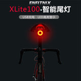 New XLITE 100 Cycg Bike LED Rear Light Tail Flashlight USB Rechargeable COB Smart Brake Lamp