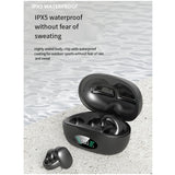 Bone Conduction Headphones TWS Wireless Headphones Bluetooth 5.3 Earphones Earclip Earbuds Sports HIFI Bass Headsets